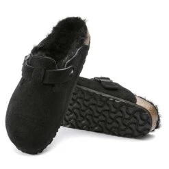 Birkenstock Boston Shearling Black Suede Leather- Regular/Wide 14 Birkenstock Boston Shearling Black Suede Leather- Regular/Wide -Sports Shoe Store 259883 sole 1