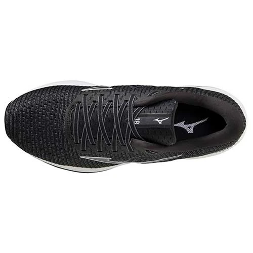 Mizuno Men's Wave Inspire 18 Waveknit Running Shoe- Ebony - Regular (D) 6 Mizuno Men's Wave Inspire 18 Waveknit Running Shoe- Ebony - Regular (D) - Image 4