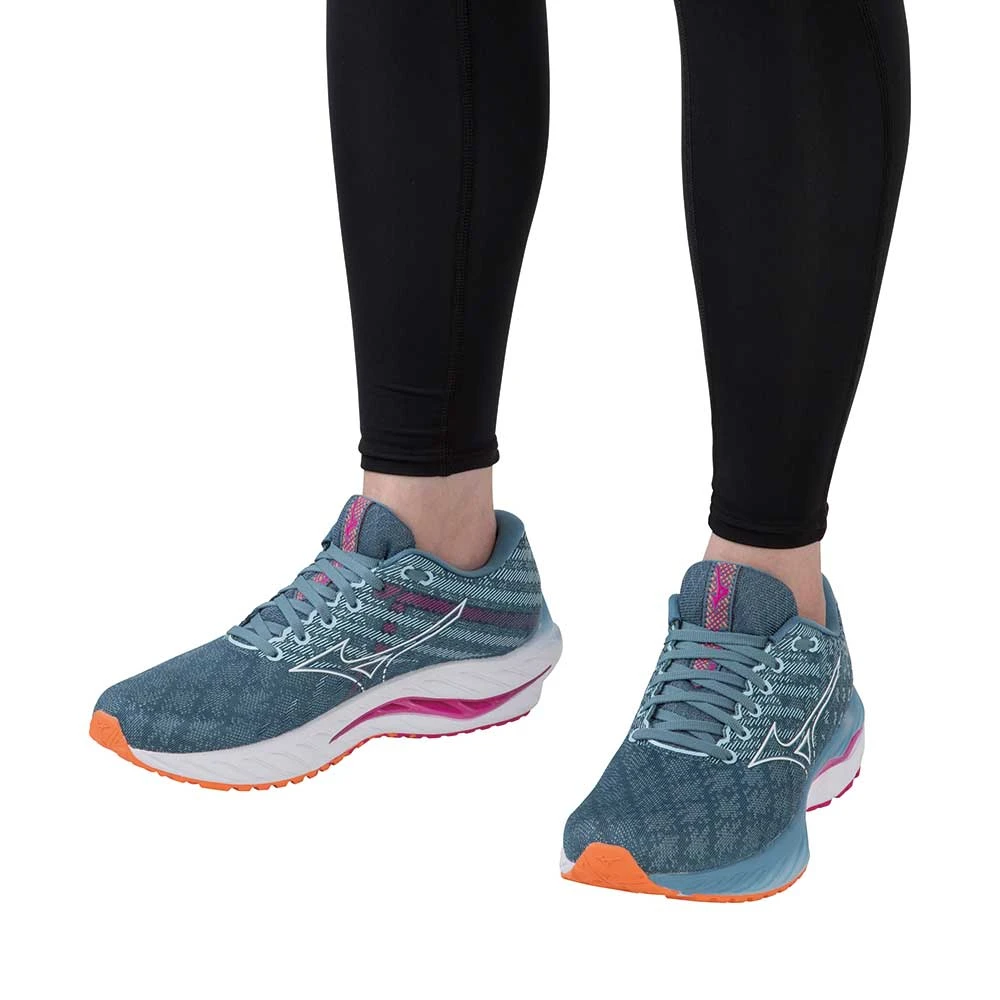 Mizuno Women's Wave Inspire 19 Running Shoe- Provincial Blue/White- Regular (B) 8 Mizuno Women's Wave Inspire 19 Running Shoe- Provincial Blue/White- Regular (B) - Image 6