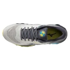 Mizuno Men's Wave Sky 7 Running Shoe - Pearl Blue/White - Regular (D) 19 Mizuno Men's Wave Sky 7 Running Shoe - Pearl Blue/White - Regular (D) -Sports Shoe Store 411411 5F00 04