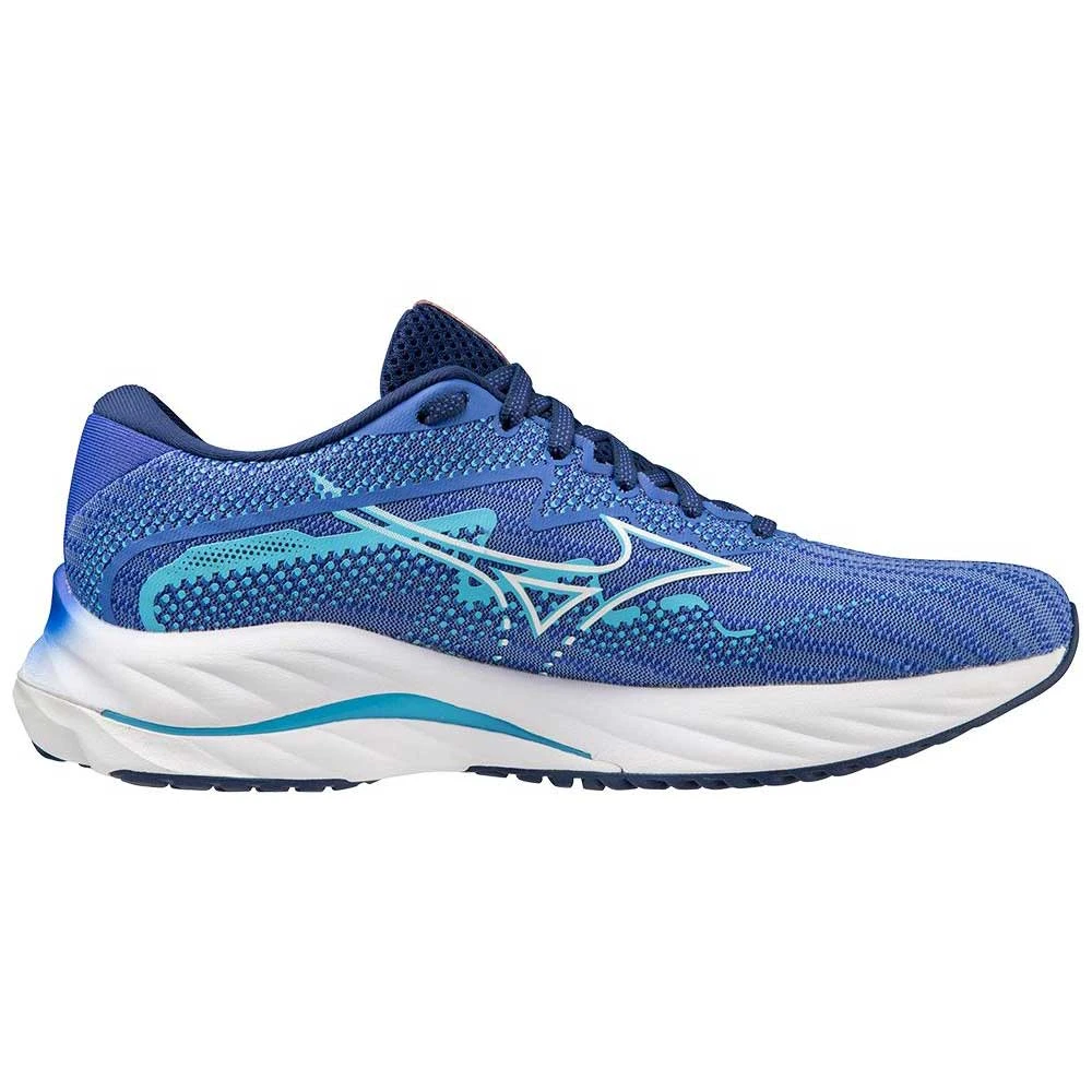 Mizuno Women's Wave Rider 27 Running Shoe - Ultramarine/White- Regular (B) 3 Mizuno Women's Wave Rider 27 Running Shoe - Ultramarine/White- Regular (B)