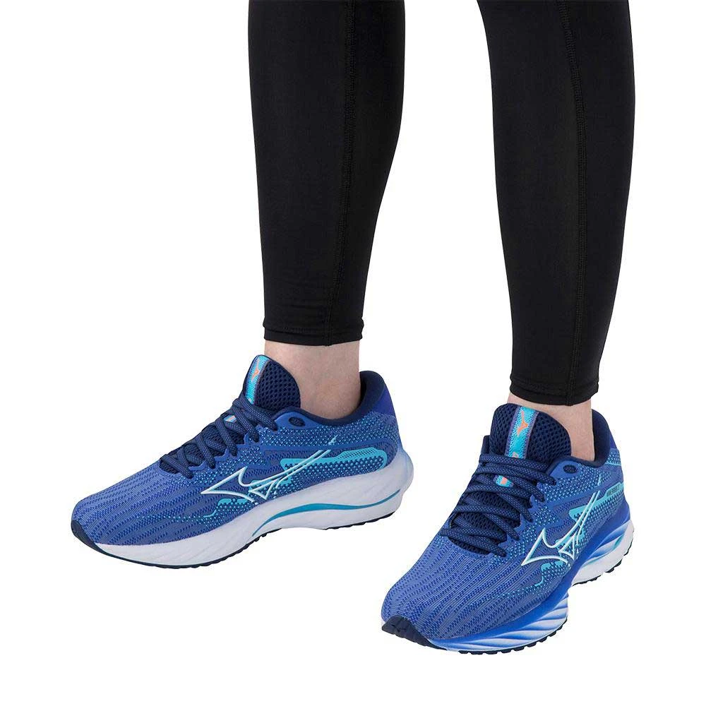 Mizuno Women's Wave Rider 27 Running Shoe - Ultramarine/White- Regular (B) 10 Mizuno Women's Wave Rider 27 Running Shoe - Ultramarine/White- Regular (B) - Image 8