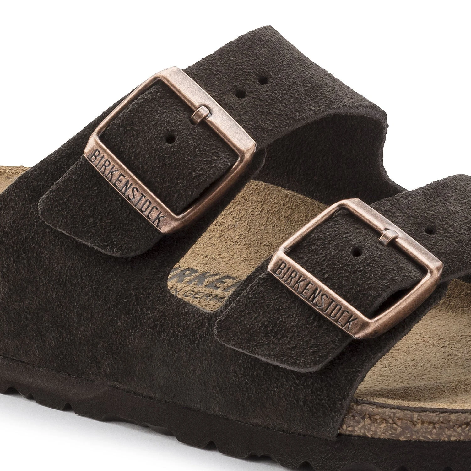 Birkenstock Arizona Mocha Suede Leather Sandal- Regular/Wide 7 Birkenstock Arizona Mocha Suede Leather Sandal- Regular/Wide - Image 5