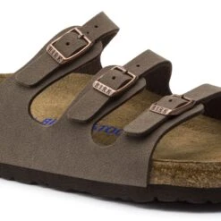 Birkenstock Women's Florida Soft Footbed Mocha Birko-Flor Nubuck Sandal- Regular/Wide 12 Birkenstock Women's Florida Soft Footbed Mocha Birko-Flor Nubuck Sandal- Regular/Wide -Sports Shoe Store 53881 detail 1