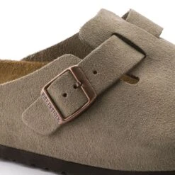 Birkenstock Boston Soft Footbed Taupe Suede- Regular/Wide 11 Birkenstock Boston Soft Footbed Taupe Suede- Regular/Wide -Sports Shoe Store 560771 detail 1 bost tau