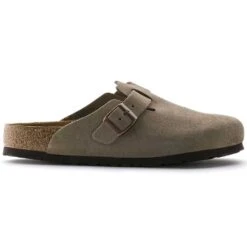 Birkenstock Boston Soft Footbed - Taupe - Medium/Narrow 12 Birkenstock Boston Soft Footbed - Taupe - Medium/Narrow -Sports Shoe Store 560771 side