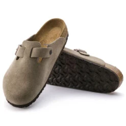 Birkenstock Boston Soft Footbed Taupe Suede- Regular/Wide 10 Birkenstock Boston Soft Footbed Taupe Suede- Regular/Wide -Sports Shoe Store 560771 sole bost tau