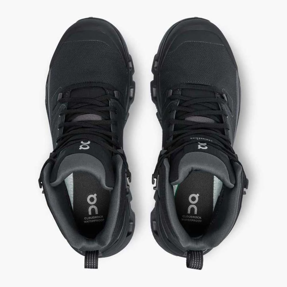 On Running Women's Cloudrock 2 Waterproof Hiking Boot- Black/Eclipse- Regular (B) 8 On Running Women's Cloudrock 2 Waterproof Hiking Boot- Black/Eclipse- Regular (B) - Image 6