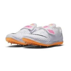 Unisex Nike Air Zoom High Jump Elite Spike - White/Black/Laser Pink - Regular (D) -Sports Shoe Store 806561 102 PHCFH001