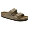 Birkenstock Arizona Soft Footbed Taupe Suede Leather Sandal - Taupe- Regular/Wide 1 Birkenstock Arizona Soft Footbed Taupe Suede Leather Sandal - Taupe- Regular/Wide -Sports Shoe Store 951303