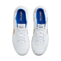 Unisex Nike Streetgato IC Soccer Shoes- White/Metallic Gold/Hyper Royal - Regular (D) -Sports Shoe Store AURORA DC8466 174 PHCTH001 2000