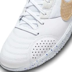 Unisex Nike Streetgato IC Soccer Shoes- White/Metallic Gold/Hyper Royal - Regular (D) -Sports Shoe Store AURORA DC8466 174 PHSYD001 2000