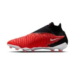 Nike Gripknit Phantom GX Elite Dynamic Fit FG Soccer Cleat - Bright Crimson/Black-White- Regular (D) -Sports Shoe Store AURORA DC9969 600 PHSLH001 2000 1