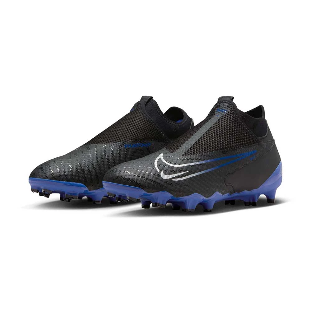 Nike Phantom GX Academy Dynamic Fit MG Soccer Cleat - Black/Chrome-Hyper Royal- Regular (D) 5 Nike Phantom GX Academy Dynamic Fit MG Soccer Cleat - Black/Chrome-Hyper Royal- Regular (D) - Image 3