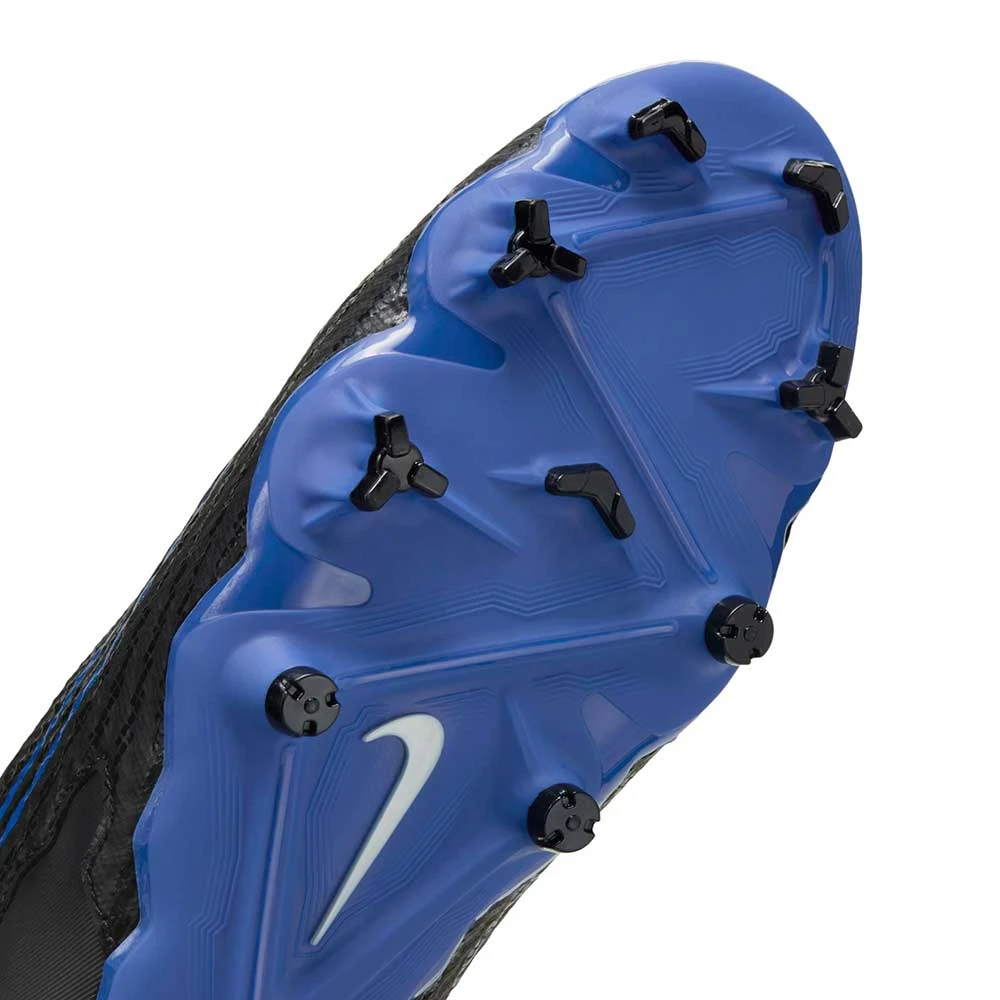 Nike Phantom GX Academy Dynamic Fit MG Soccer Cleat - Black/Chrome-Hyper Royal- Regular (D) 8 Nike Phantom GX Academy Dynamic Fit MG Soccer Cleat - Black/Chrome-Hyper Royal- Regular (D) - Image 6