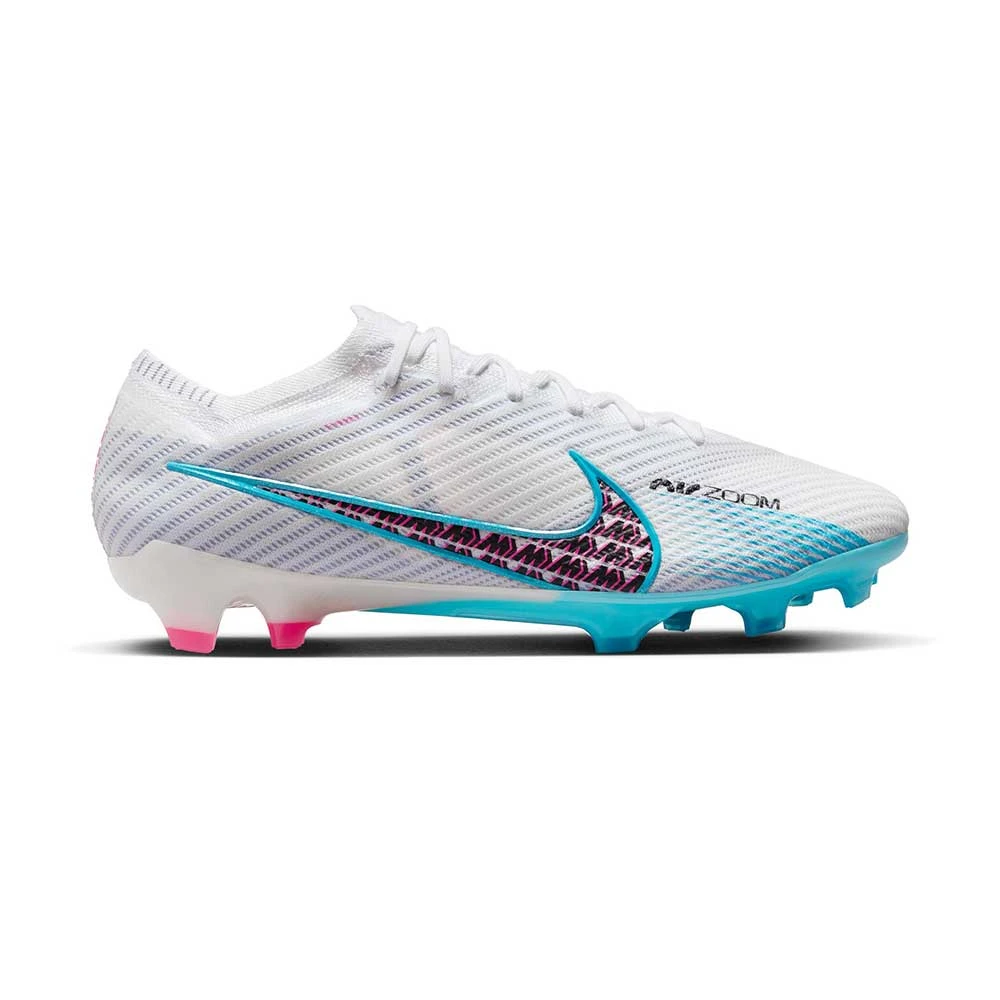 Nike Unisex Zoom Mercurial Vapor 15 Elite FG Soccer Cleats - White/Baltic Blue/Pink Blast - Regular (D) 3 Nike Unisex Zoom Mercurial Vapor 15 Elite FG Soccer Cleats - White/Baltic Blue/Pink Blast - Regular (D)