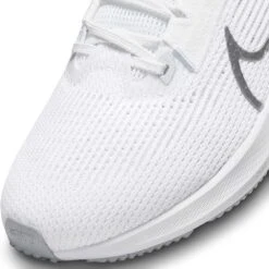 Nike Women's Air Zoom Pegasus 40 Running Shoe- White/Metallic Silver/Pure Platinum- Regular (B) -Sports Shoe Store AURORA DV3854 101 PHSYD001 2000