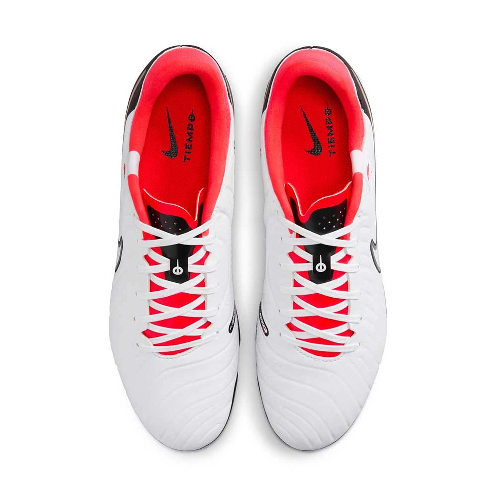 Nike Tiempo Legend 10 Academy MG Soccer Cleat - White/Black-Bright Crimson- Regular (D) 6 Nike Tiempo Legend 10 Academy MG Soccer Cleat - White/Black-Bright Crimson- Regular (D) - Image 4