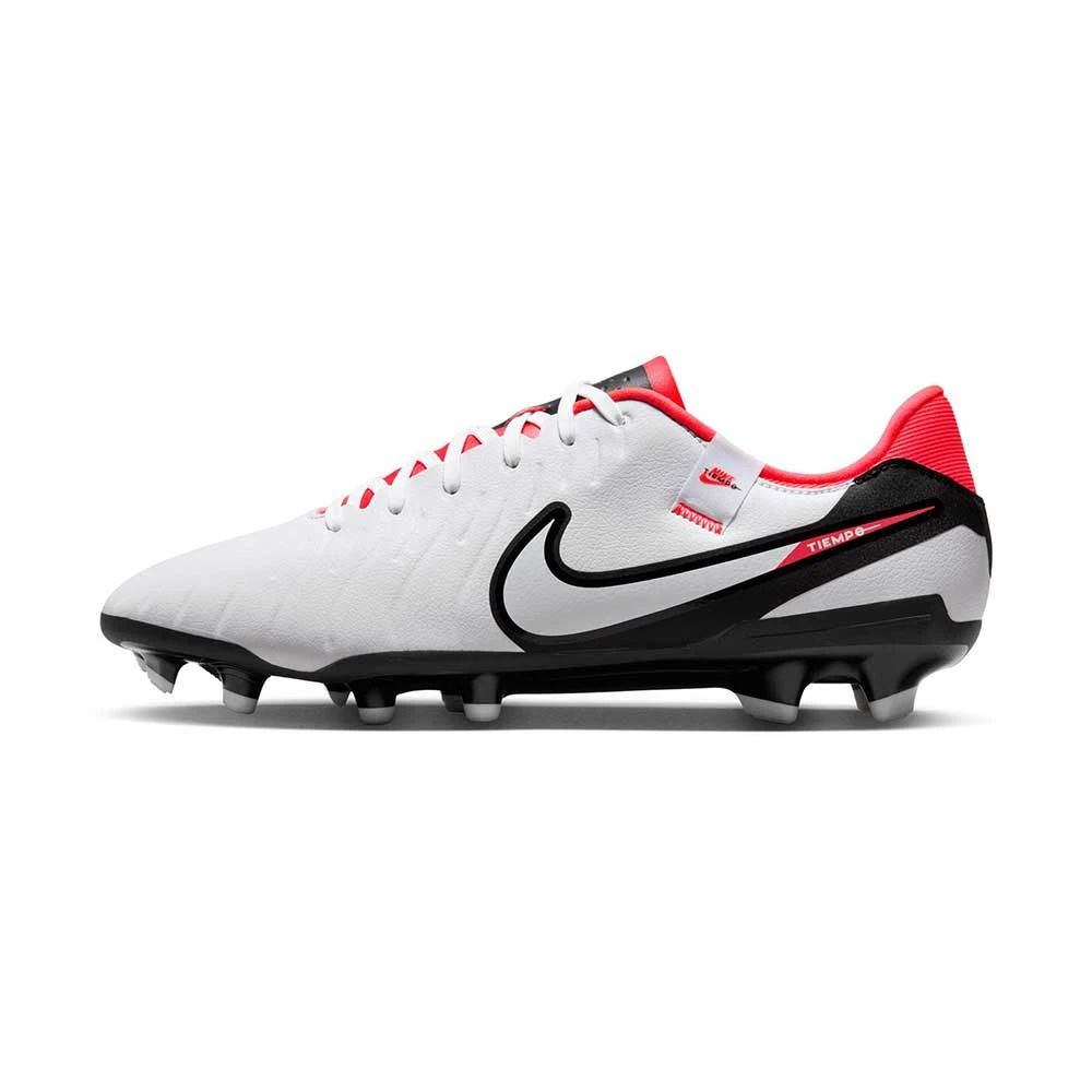 Nike Tiempo Legend 10 Academy MG Soccer Cleat - White/Black-Bright Crimson- Regular (D) 4 Nike Tiempo Legend 10 Academy MG Soccer Cleat - White/Black-Bright Crimson- Regular (D) - Image 2