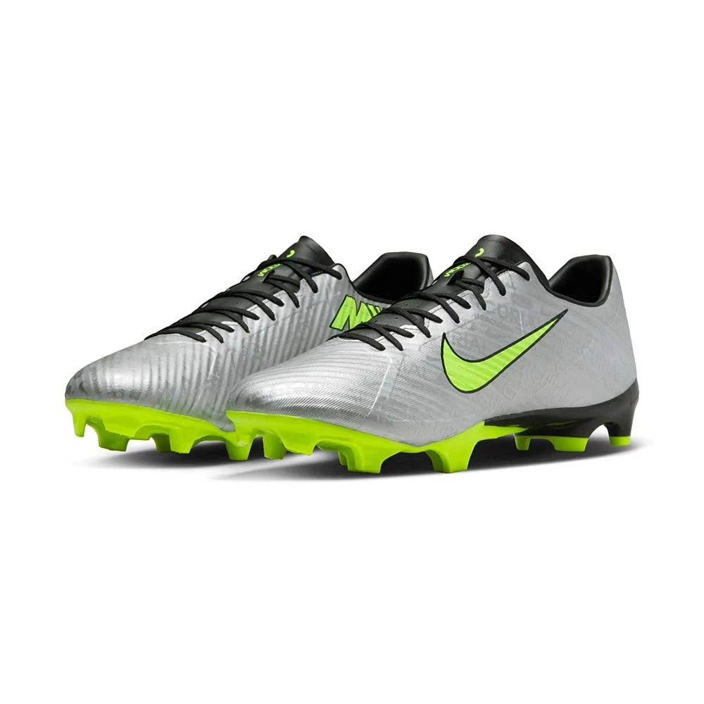 Unisex Nike Zoom Mercurial Vapor 15 Academy XXV MG Soccer Cleats - Metallic Silver/Volt - Regular (D) 5 Unisex Nike Zoom Mercurial Vapor 15 Academy XXV MG Soccer Cleats - Metallic Silver/Volt - Regular (D) - Image 3