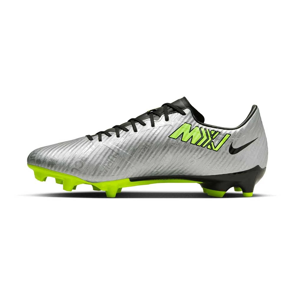 Unisex Nike Zoom Mercurial Vapor 15 Academy XXV MG Soccer Cleats - Metallic Silver/Volt - Regular (D) 4 Unisex Nike Zoom Mercurial Vapor 15 Academy XXV MG Soccer Cleats - Metallic Silver/Volt - Regular (D) - Image 2