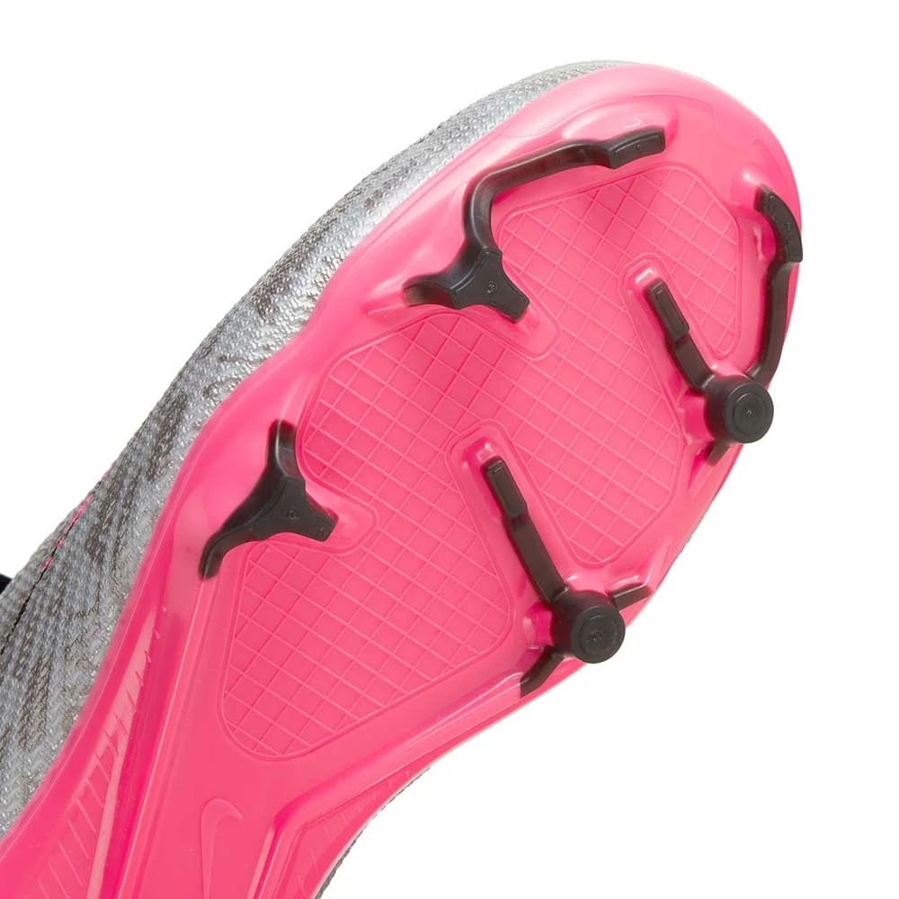 Youth Nike Jr. Zoom Mercurial Superfly 9 Pro XXV FG Soccer Cleats - Metallic Silver/Hyper Pink - Regular (D) 7 Youth Nike Jr. Zoom Mercurial Superfly 9 Pro XXV FG Soccer Cleats - Metallic Silver/Hyper Pink - Regular (D) - Image 5