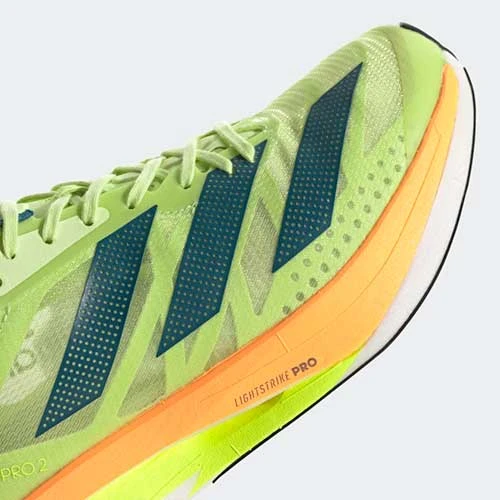 ADIDAS Unisex ADIZERO Adios Pro 2 - Pulse Lime/Real Teal/Flash Orange-Regular (D) 8 ADIDAS Unisex ADIZERO Adios Pro 2 - Pulse Lime/Real Teal/Flash Orange-Regular (D) - Image 6