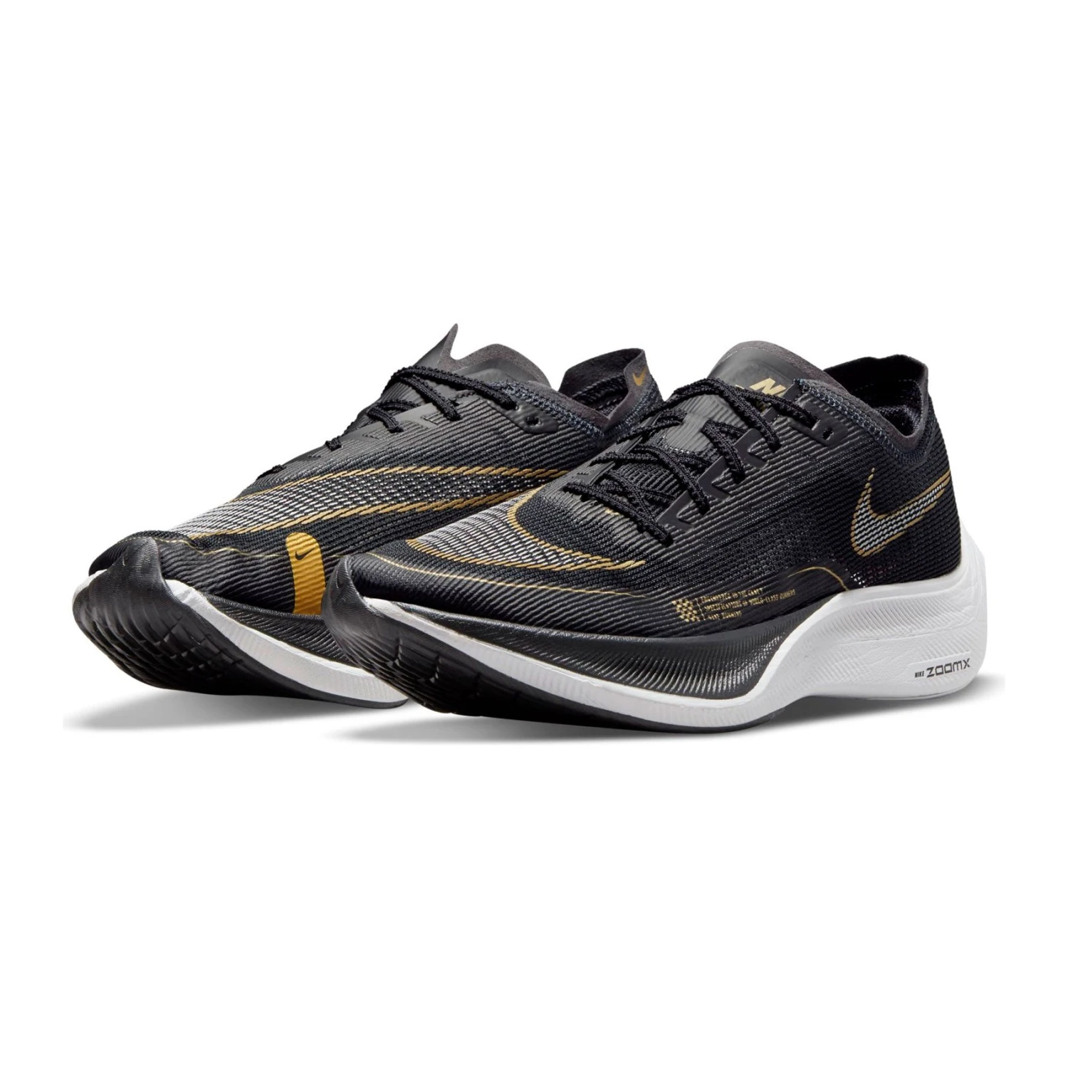 Nike Men's ZoomX Vaporfly Next % 2 Racing Shoe - Black/White/Metallic Gold Coin - Regular (D) 6 Nike Men's ZoomX Vaporfly Next % 2 Racing Shoe - Black/White/Metallic Gold Coin - Regular (D) - Image 4