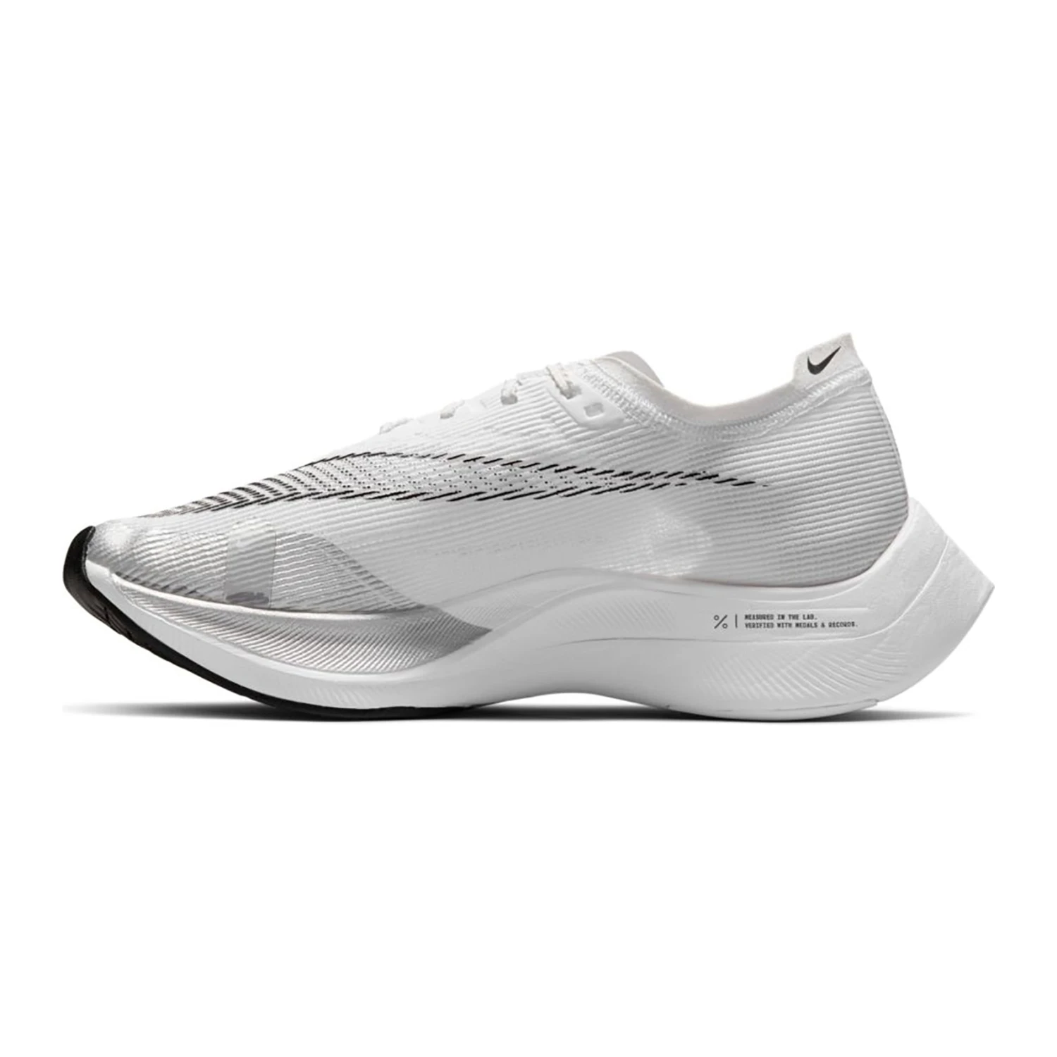 Nike Women's ZoomX Vaporfly Next% 2 Running Shoe - White/Black-Metallic Silver - Regular (B) 4 Nike Women's ZoomX Vaporfly Next% 2 Running Shoe - White/Black-Metallic Silver - Regular (B) - Image 2