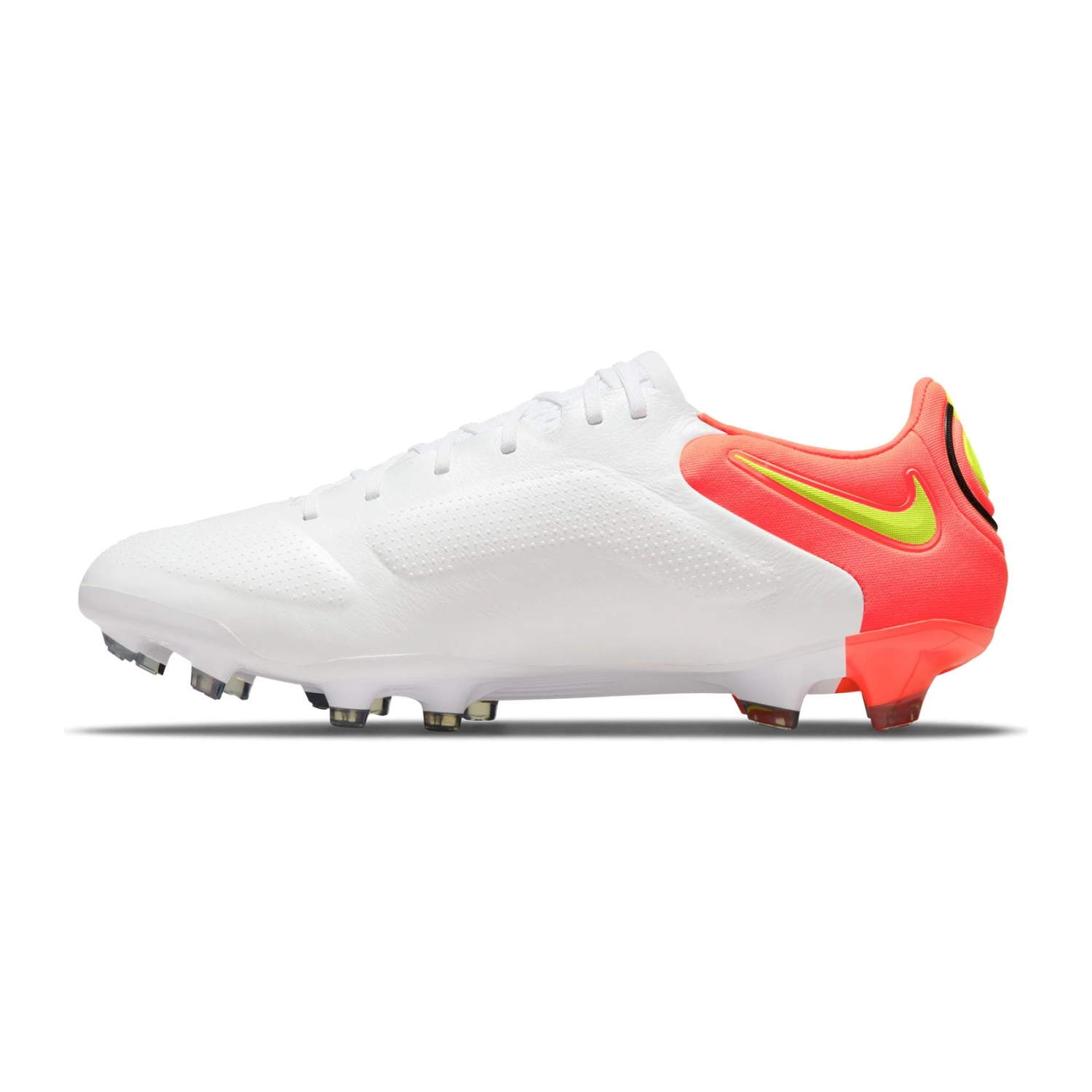 Nike Unisex Tiempo Legend 9 Elite FG Soccer Shoe - White/Volt/Bright Crimson - Regular (D) 4 Nike Unisex Tiempo Legend 9 Elite FG Soccer Shoe - White/Volt/Bright Crimson - Regular (D) - Image 2