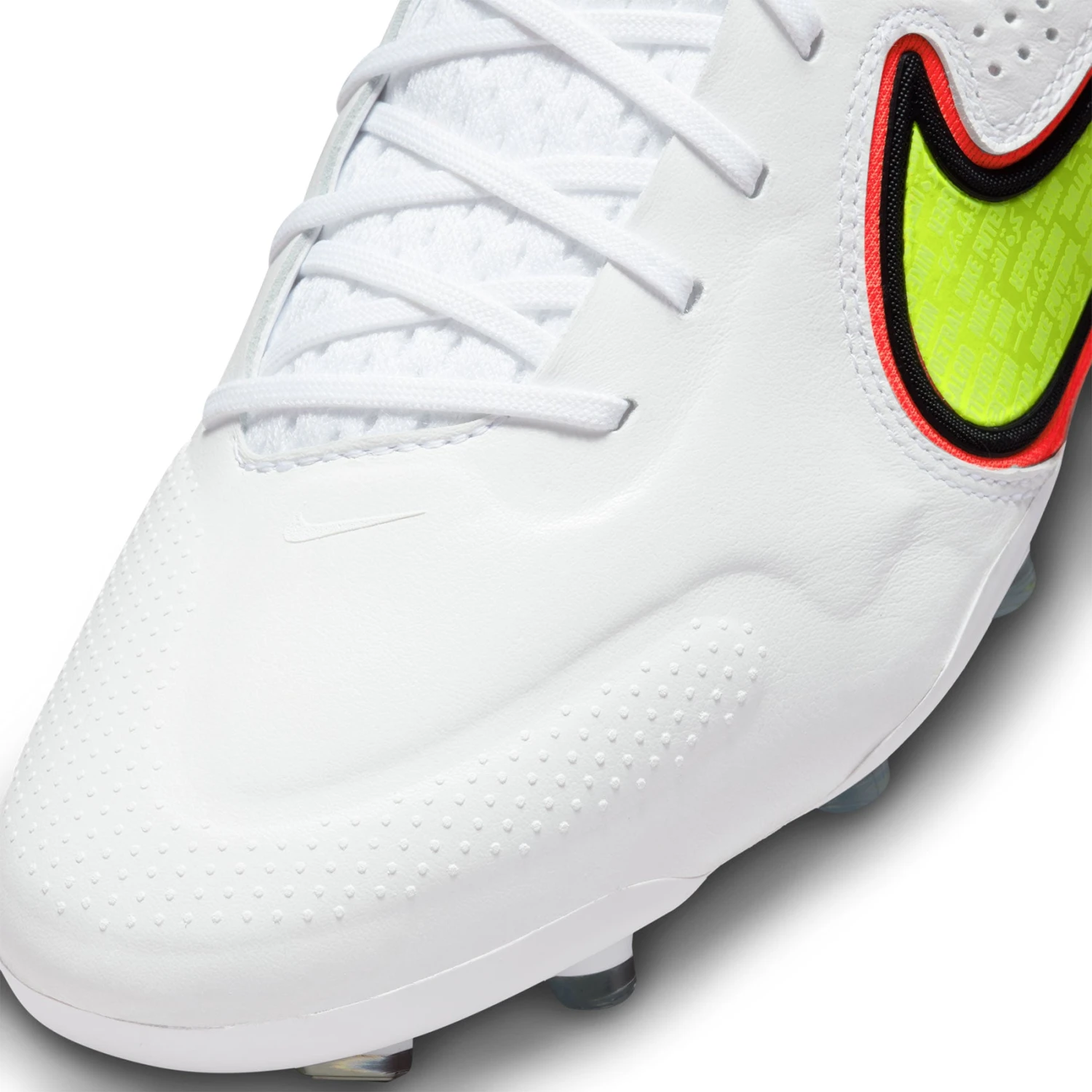 Nike Unisex Tiempo Legend 9 Elite FG Soccer Shoe - White/Volt/Bright Crimson - Regular (D) 10 Nike Unisex Tiempo Legend 9 Elite FG Soccer Shoe - White/Volt/Bright Crimson - Regular (D) - Image 8