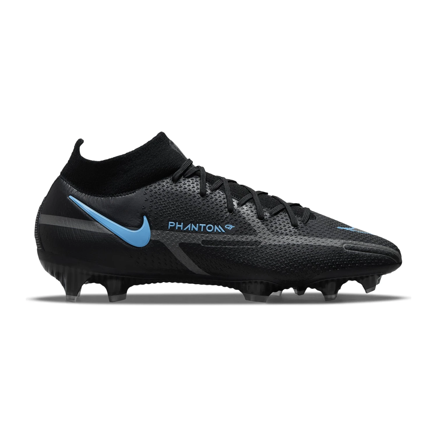 Nike Unisex Phantom GT2 Elite FG Soccer Shoe - Black/Black/Iron Grey 3 Nike Unisex Phantom GT2 Elite FG Soccer Shoe - Black/Black/Iron Grey
