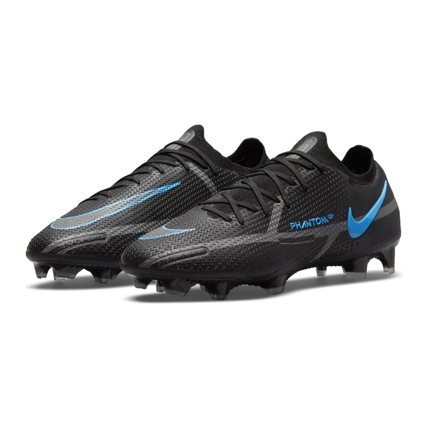 Nike Unisex Phantom GT2 Elite FG Soccer Shoe - Black/Black/Iron Grey 6 Nike Unisex Phantom GT2 Elite FG Soccer Shoe - Black/Black/Iron Grey - Image 4