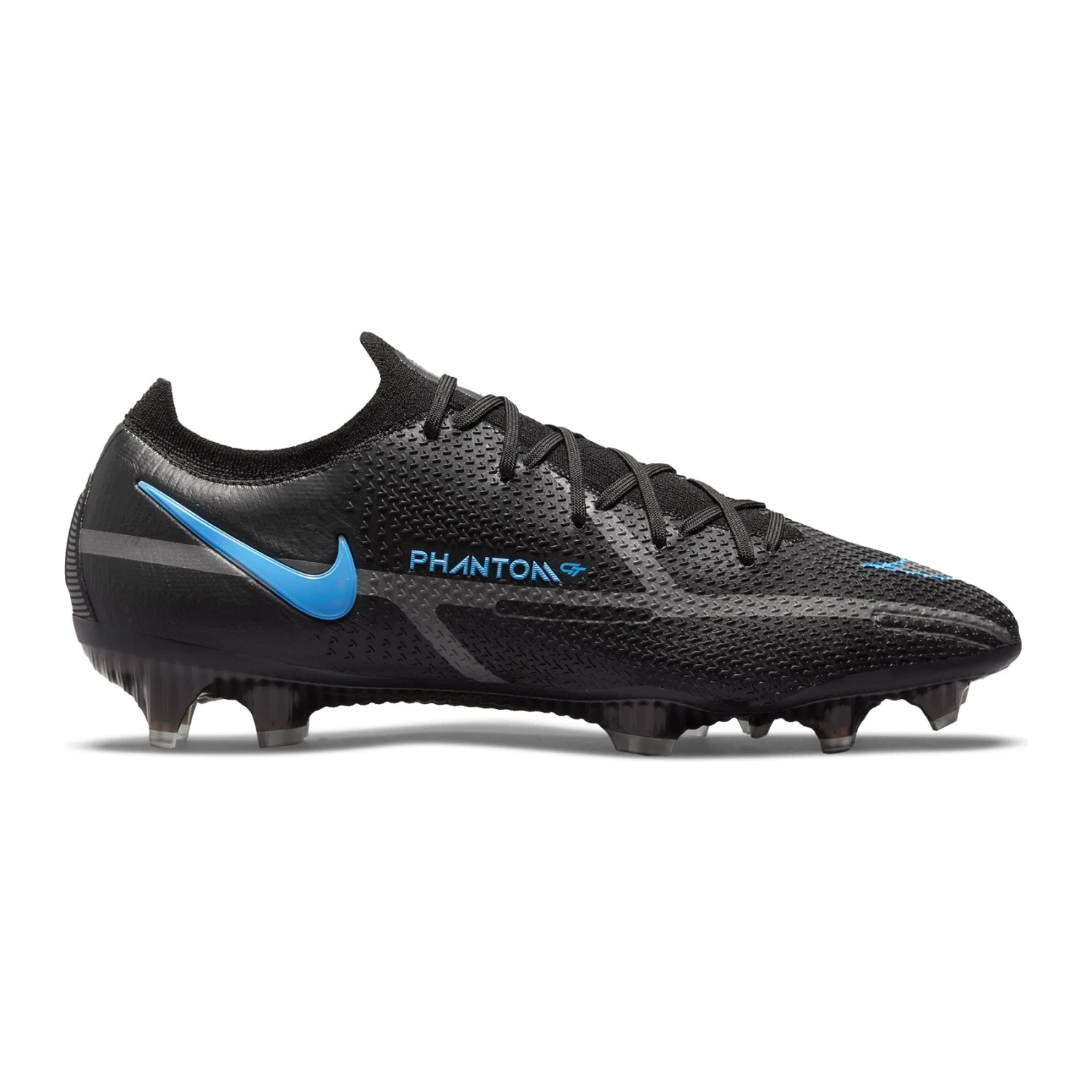 Nike Unisex Phantom GT2 Elite FG Soccer Shoe - Black/Black/Iron Grey 3 Nike Unisex Phantom GT2 Elite FG Soccer Shoe - Black/Black/Iron Grey