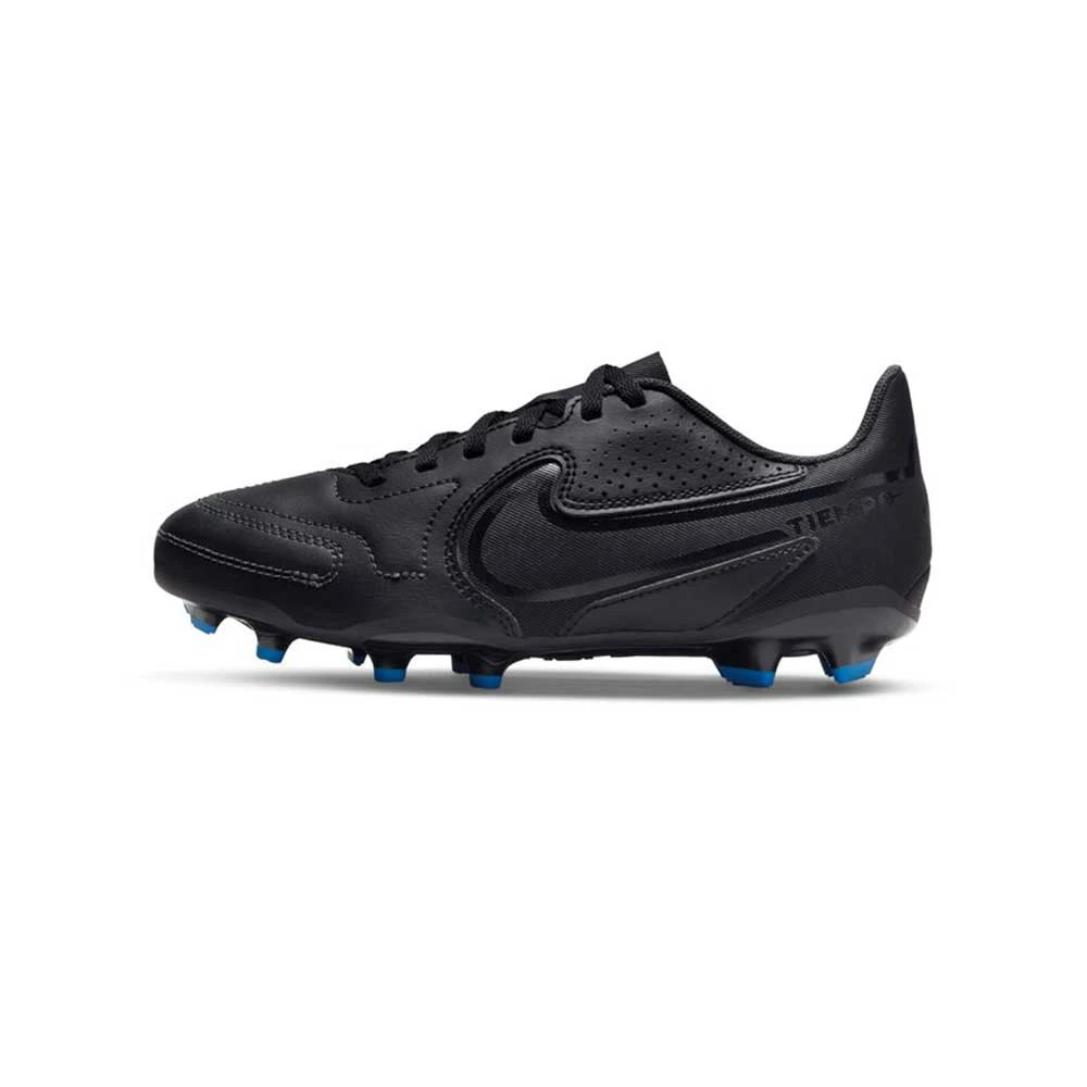 Youth Nike Jr. Tiempo Legend 9 Club MG Soccer Shoe -Black/White 4 Youth Nike Jr. Tiempo Legend 9 Club MG Soccer Shoe -Black/White - Image 2