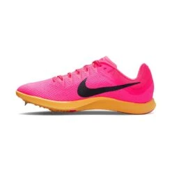 Unisex Nike Zoom Rival Track And Field Distance Spikes- Hyper Pink/Black/Laser Orange - Regular (D) -Sports Shoe Store DC8725 600 PHSLH001 1