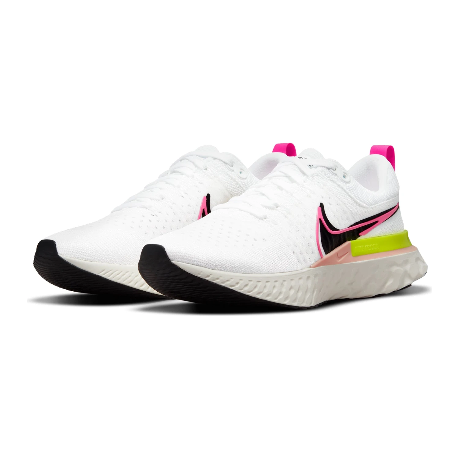 Nike Men's React Infinity Run FlyKnit 2 - White/Black/Sail/Pink Blast - Regular (D) 6 Nike Men's React Infinity Run FlyKnit 2 - White/Black/Sail/Pink Blast - Regular (D) - Image 4