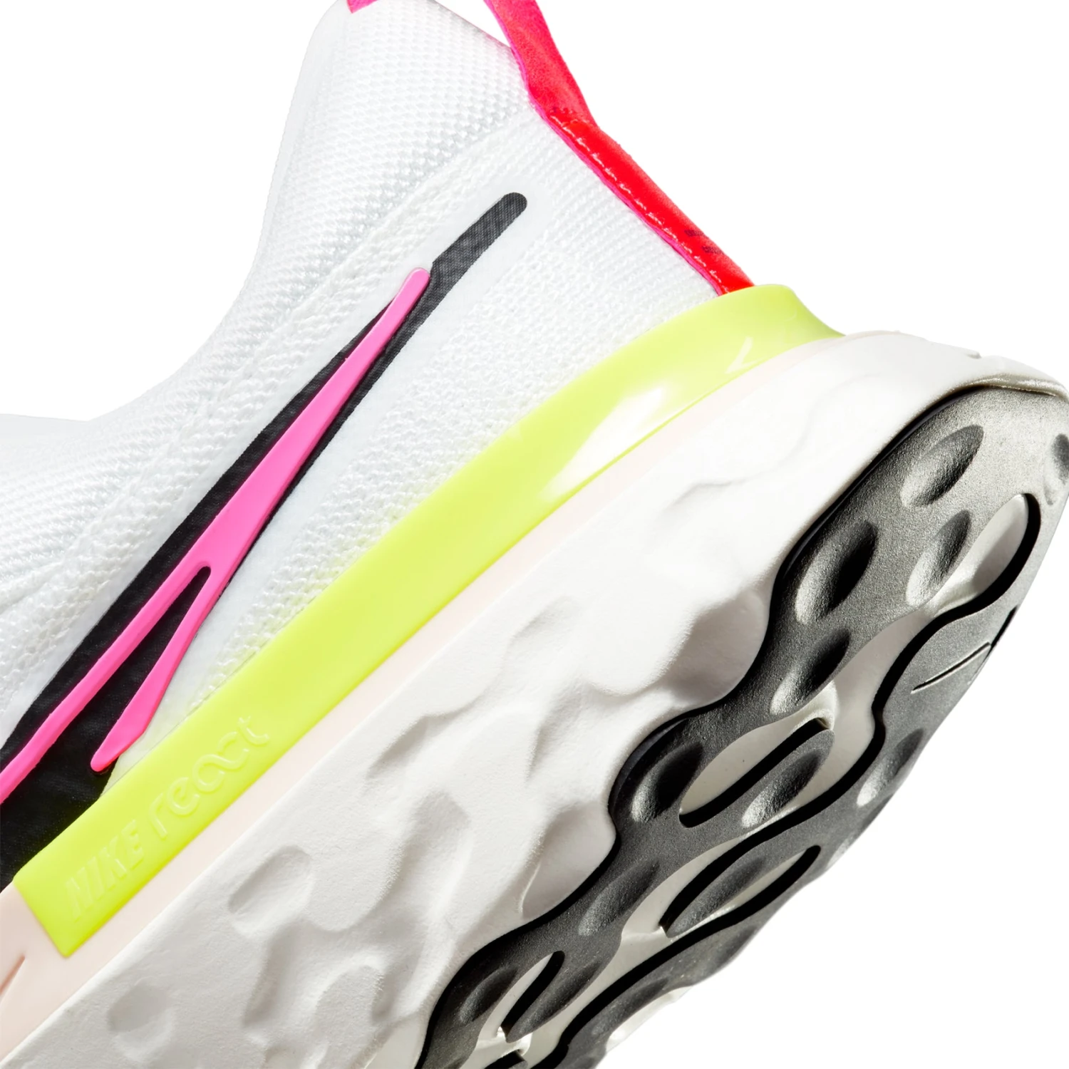 Nike Men's React Infinity Run FlyKnit 2 - White/Black/Sail/Pink Blast - Regular (D) 9 Nike Men's React Infinity Run FlyKnit 2 - White/Black/Sail/Pink Blast - Regular (D) - Image 7