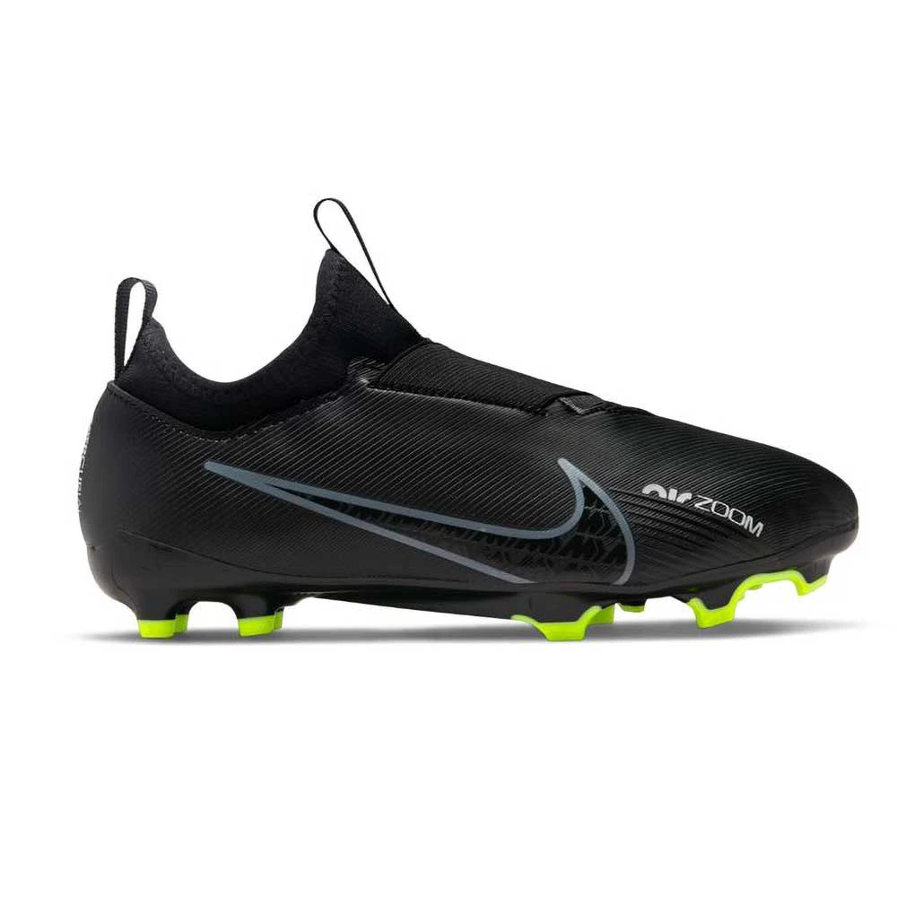 Nike Youth JR Vapor 15 Academy FG/MG Soccer Shoe - Black/Dark Smoke 3 Nike Youth JR Vapor 15 Academy FG/MG Soccer Shoe - Black/Dark Smoke
