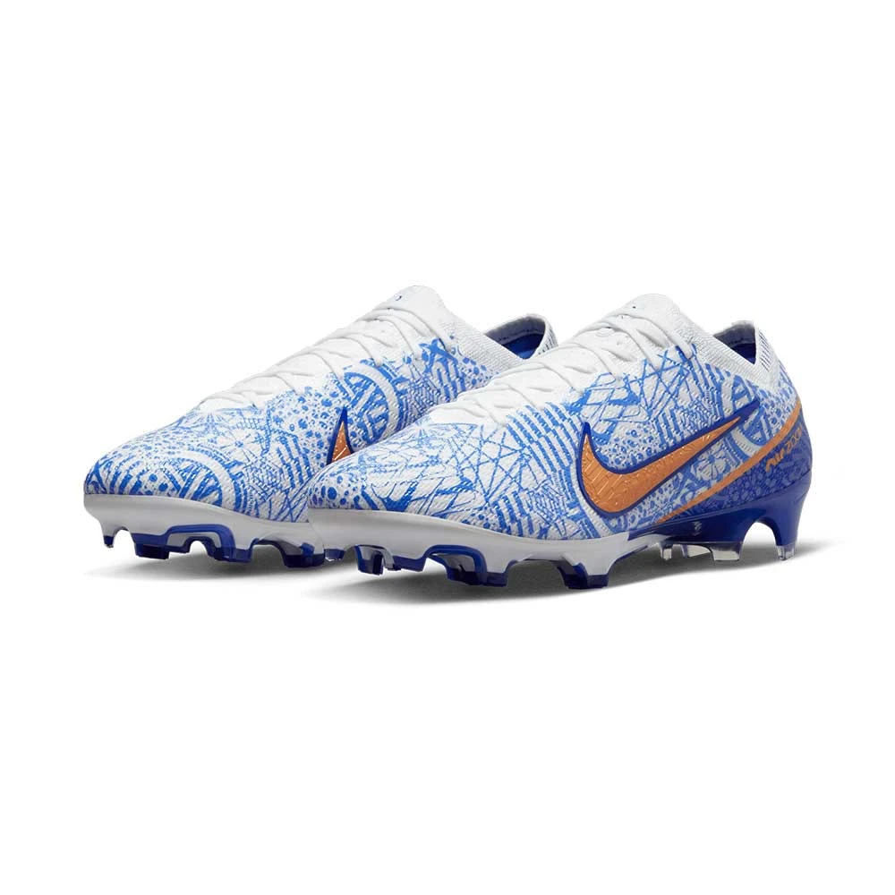 Unisex Nike Mercurial Zoom Vapor 15 Elite CR7 FG Soccer Shoe - White/Metallic Copper - Regular (D) 6 Unisex Nike Mercurial Zoom Vapor 15 Elite CR7 FG Soccer Shoe - White/Metallic Copper - Regular (D) - Image 4