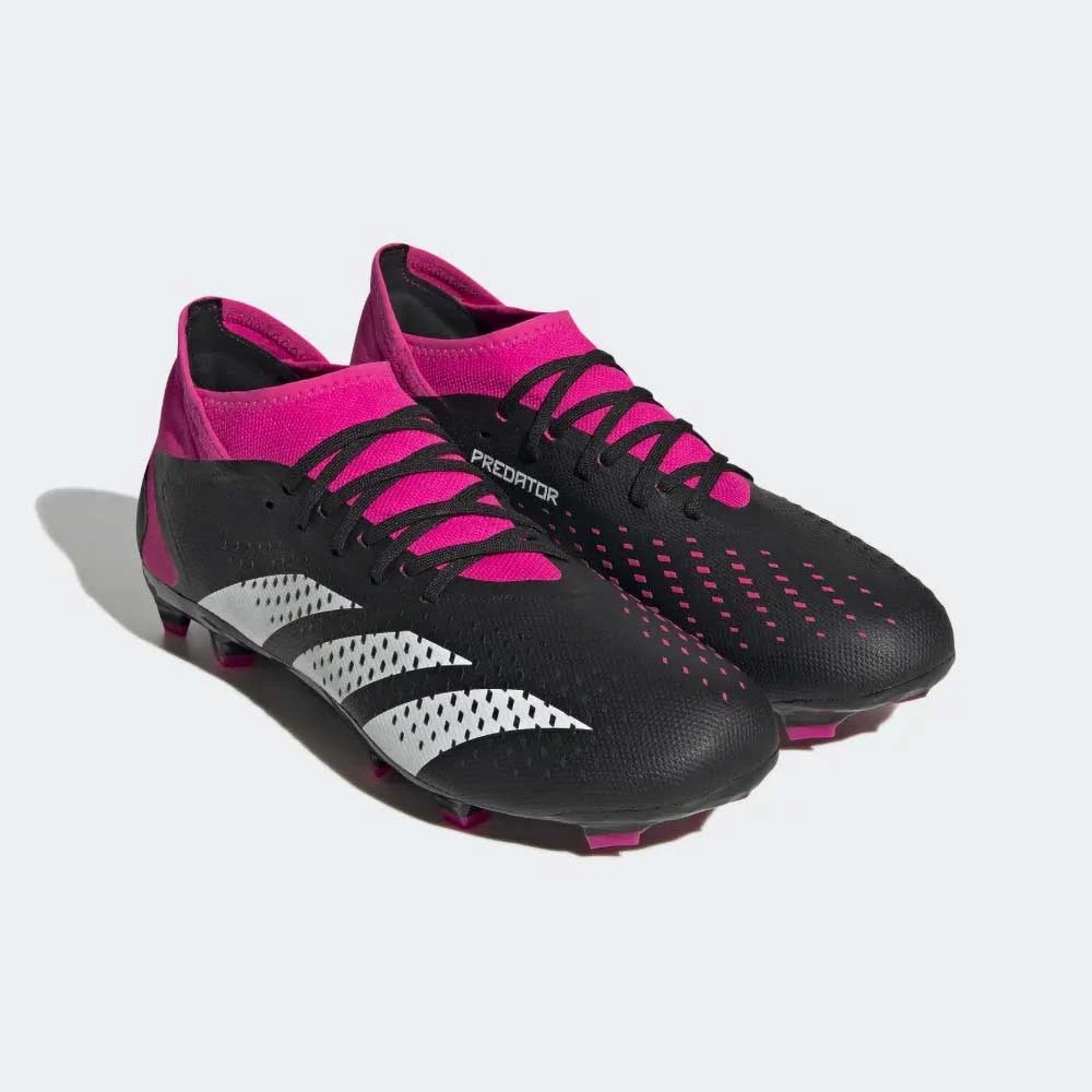 ADIDAS Unisex Predator Accuracy .3 FG Soccer Shoe - Core Black/Ftwr White/Team Shock Pink 2 - Regular (D) 8 ADIDAS Unisex Predator Accuracy .3 FG Soccer Shoe - Core Black/Ftwr White/Team Shock Pink 2 - Regular (D) - Image 6