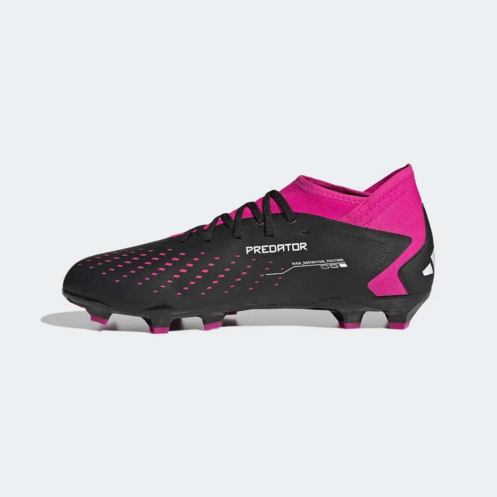 ADIDAS Unisex Predator Accuracy .3 FG Soccer Shoe - Core Black/Ftwr White/Team Shock Pink 2 - Regular (D) 4 ADIDAS Unisex Predator Accuracy .3 FG Soccer Shoe - Core Black/Ftwr White/Team Shock Pink 2 - Regular (D) - Image 2
