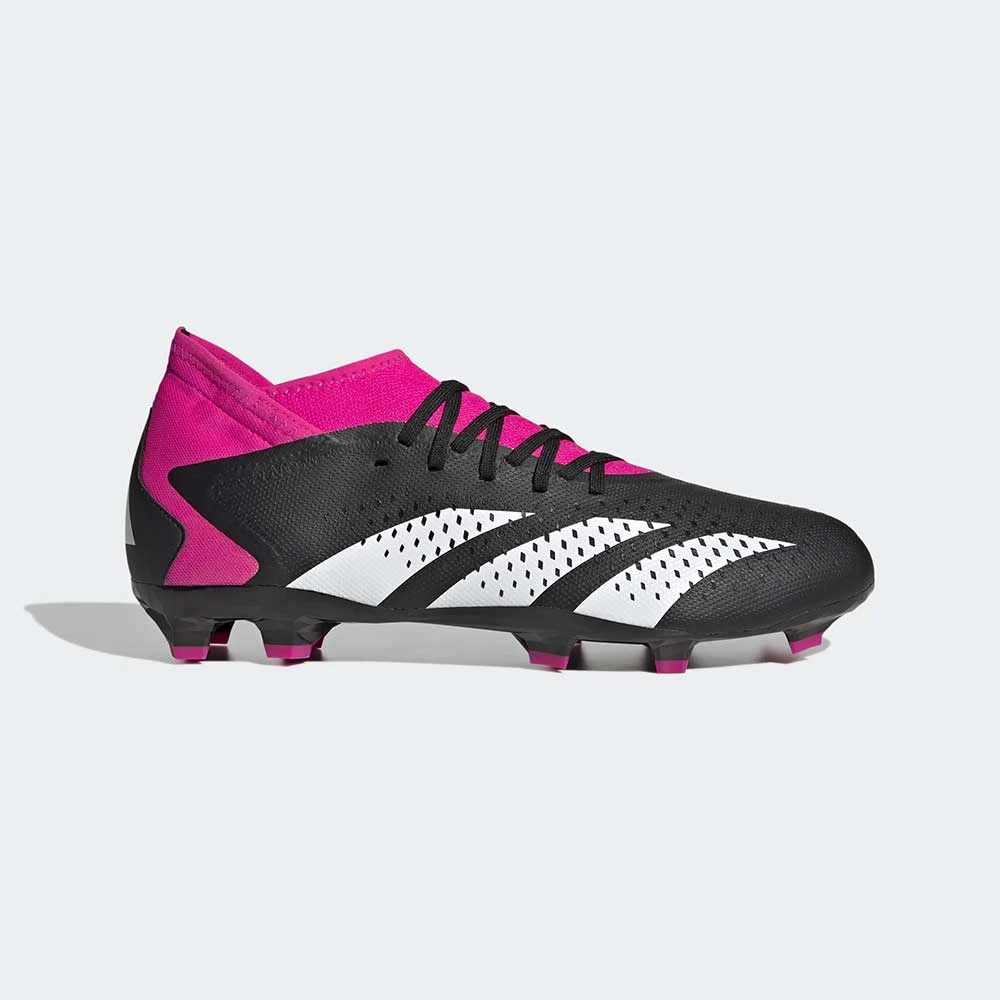 ADIDAS Unisex Predator Accuracy .3 FG Soccer Shoe - Core Black/Ftwr White/Team Shock Pink 2 - Regular (D) 3 ADIDAS Unisex Predator Accuracy .3 FG Soccer Shoe - Core Black/Ftwr White/Team Shock Pink 2 - Regular (D)