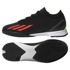 ADIDAS JR X Speedportal .3 IN Soccer Shoe - Core Black/Solar Red/Team Solar Green - Regular (D) 8 ADIDAS JR X Speedportal .3 IN Soccer Shoe - Core Black/Solar Red/Team Solar Green - Regular (D) -Sports Shoe Store HR1792
