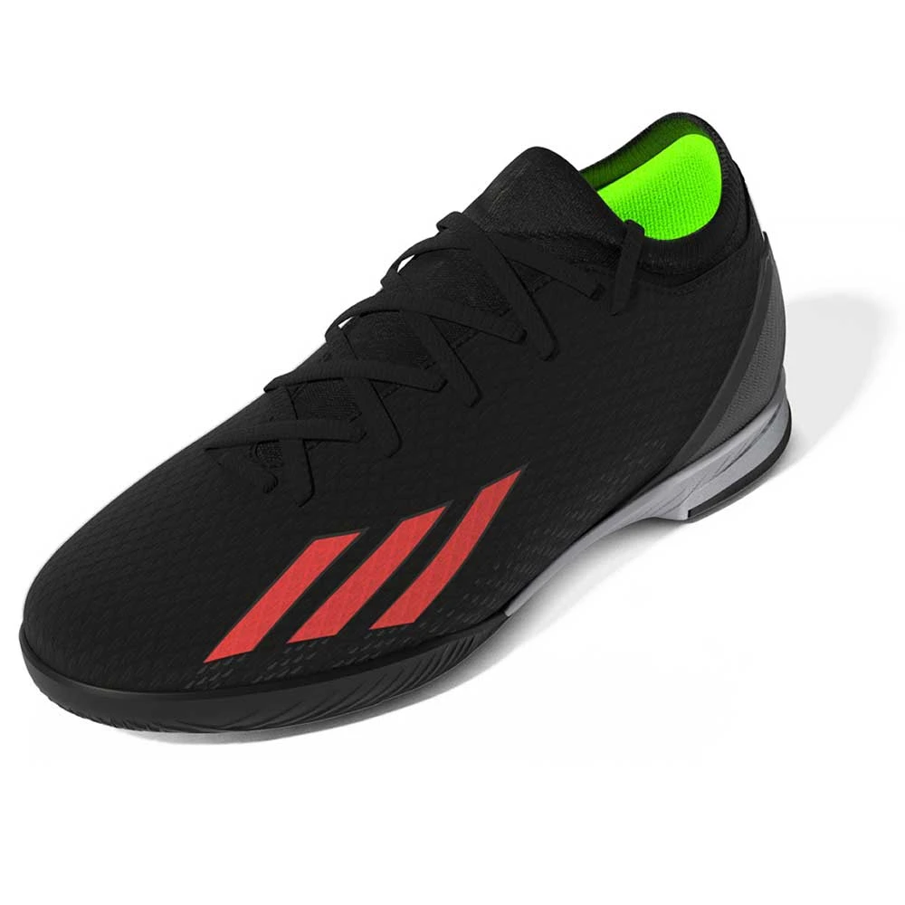 ADIDAS JR X Speedportal .3 IN Soccer Shoe - Core Black/Solar Red/Team Solar Green - Regular (D) 4 ADIDAS JR X Speedportal .3 IN Soccer Shoe - Core Black/Solar Red/Team Solar Green - Regular (D) - Image 2