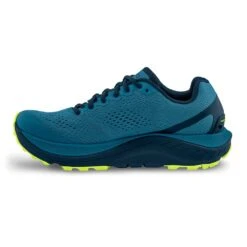 Topo Athletic Men's Ultraventure 3 Trail Shoe- Blue/Lime- Regular (D) -Sports Shoe Store M060.Blue Lime 05
