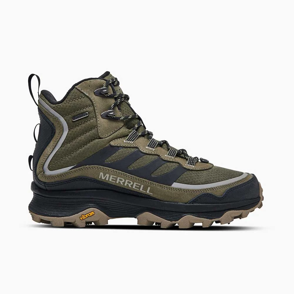 Merrell Men's Moab Speed Thermo Mid Waterproof Hiking Boot - Olive - Regular (D) 3 Merrell Men's Moab Speed Thermo Mid Waterproof Hiking Boot - Olive - Regular (D)