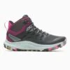 Merrell Women's Antora 3 Mid Waterproof Boot - Black/Fuchsia - Regular (B) 1 Merrell Women's Antora 3 Mid Waterproof Boot - Black/Fuchsia - Regular (B) -Sports Shoe Store MRLW J067582 020722 S23 000
