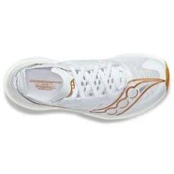 Saucony Women's Endorphin Elite Running Shoe- White/Gold- Regular (B) 10 Saucony Women's Endorphin Elite Running Shoe- White/Gold- Regular (B) -Sports Shoe Store S10768 13 3