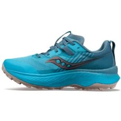 Saucony Women's Endorphin Edge Trail Shoe- Ocean/Loam- Regular (B) -Sports Shoe Store S10773 31 2